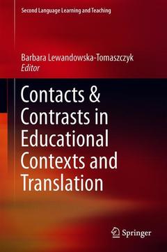 Cover of the book Contacts and Contrasts in Educational Contexts and Translation
