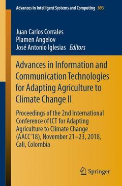 Couverture de l’ouvrage Advances in Information and Communication Technologies for Adapting Agriculture to Climate Change II