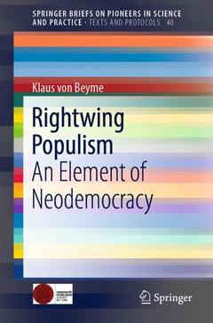 Couverture de l’ouvrage Rightwing Populism