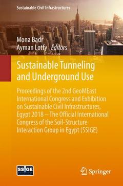 Couverture de l’ouvrage Sustainable Tunneling and Underground Use