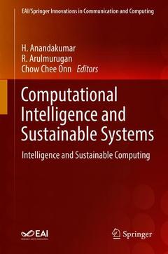 Couverture de l’ouvrage Computational Intelligence and Sustainable Systems