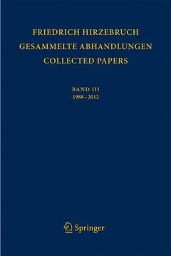 Couverture de l’ouvrage Gesammelte Abhandlungen - Collected Papers III