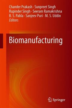 Couverture de l’ouvrage Biomanufacturing
