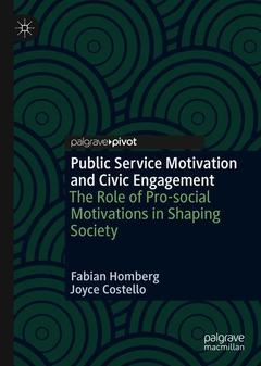 Couverture de l’ouvrage Public Service Motivation and Civic Engagement