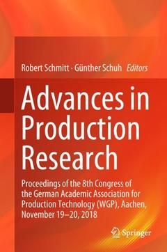 Couverture de l’ouvrage Advances in Production Research