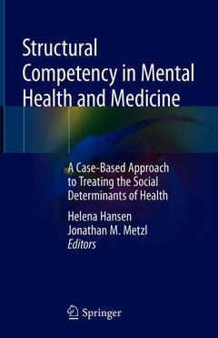 Cover of the book Structural Competency in Mental Health and Medicine