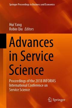 Couverture de l’ouvrage Advances in Service Science