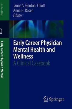 Couverture de l’ouvrage Early Career Physician Mental Health and Wellness