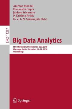 Cover of the book Big Data Analytics