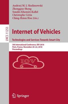 Couverture de l’ouvrage Internet of Vehicles. Technologies and Services Towards Smart City