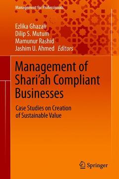 Couverture de l’ouvrage Management of Shari’ah Compliant Businesses