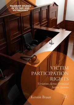 Couverture de l’ouvrage Victim Participation Rights