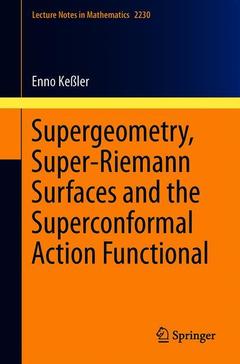 Couverture de l’ouvrage Supergeometry, Super Riemann Surfaces and the Superconformal Action Functional