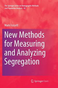 Couverture de l’ouvrage New Methods for Measuring and Analyzing Segregation