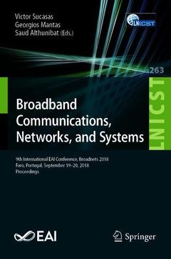 Cover of the book Broadband Communications, Networks, and Systems