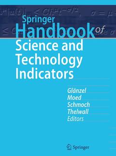 Couverture de l’ouvrage Springer Handbook of Science and Technology Indicators