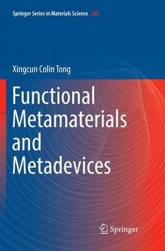 Couverture de l’ouvrage Functional Metamaterials and Metadevices