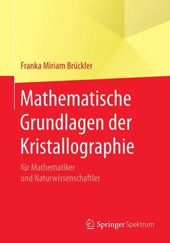 Couverture de l’ouvrage Mathematische Grundlagen der Kristallographie