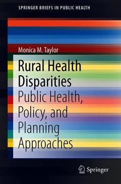 Couverture de l’ouvrage Rural Health Disparities
