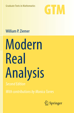 Couverture de l’ouvrage Modern Real Analysis