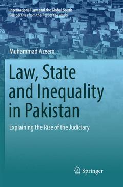 Couverture de l’ouvrage Law, State and Inequality in Pakistan