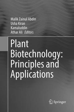 Couverture de l’ouvrage Plant Biotechnology: Principles and Applications