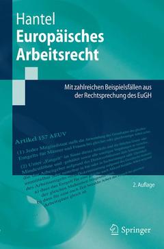 Couverture de l’ouvrage Europäisches Arbeitsrecht