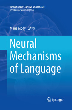 Couverture de l’ouvrage Neural Mechanisms of Language