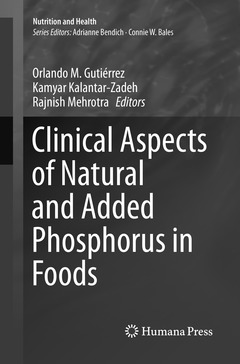 Couverture de l’ouvrage Clinical Aspects of Natural and Added Phosphorus in Foods
