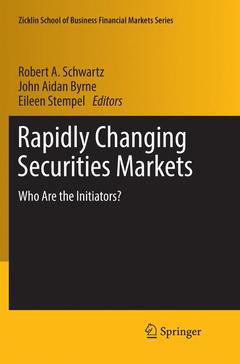 Couverture de l’ouvrage Rapidly Changing Securities Markets