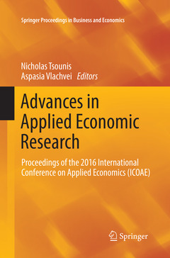 Couverture de l’ouvrage Advances in Applied Economic Research