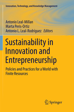 Couverture de l’ouvrage Sustainability in Innovation and Entrepreneurship