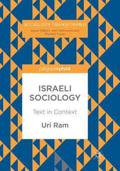 Cover of the book Israeli Sociology