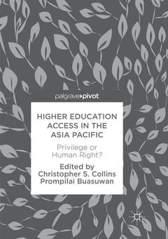 Couverture de l’ouvrage Higher Education Access in the Asia Pacific