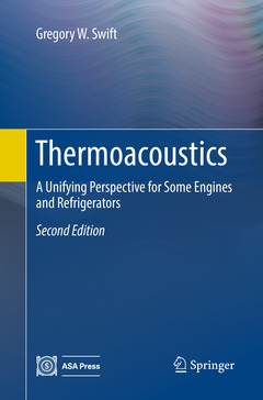 Couverture de l’ouvrage Thermoacoustics