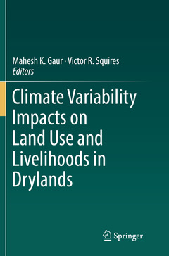 Couverture de l’ouvrage Climate Variability Impacts on Land Use and Livelihoods in Drylands