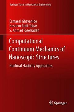 Cover of the book Computational Continuum Mechanics of Nanoscopic Structures