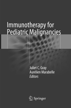 Couverture de l’ouvrage Immunotherapy for Pediatric Malignancies