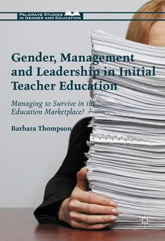 Couverture de l’ouvrage Gender, Management and Leadership in Initial Teacher Education