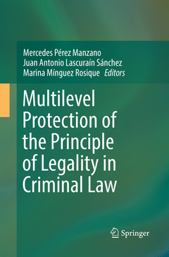 Couverture de l’ouvrage Multilevel Protection of the Principle of Legality in Criminal Law