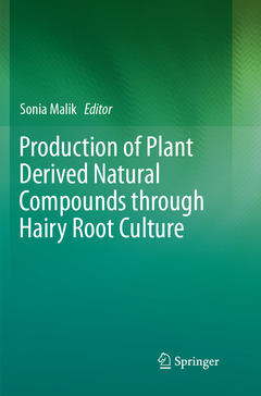 Couverture de l’ouvrage Production of Plant Derived Natural Compounds through Hairy Root Culture
