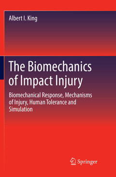 Couverture de l’ouvrage The Biomechanics of Impact Injury
