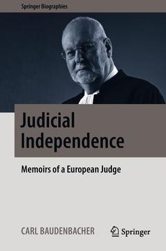 Couverture de l’ouvrage Judicial Independence