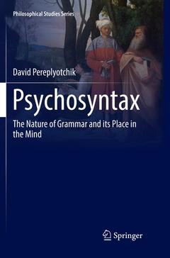 Couverture de l’ouvrage Psychosyntax