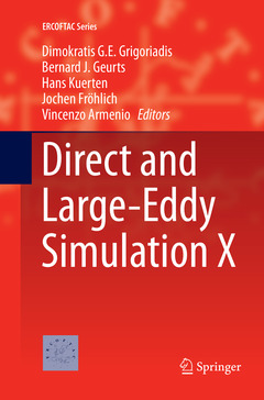 Couverture de l’ouvrage Direct and Large-Eddy Simulation X