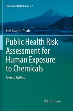 Couverture de l’ouvrage Public Health Risk Assessment for Human Exposure to Chemicals