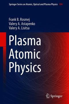 Couverture de l’ouvrage Plasma Atomic Physics