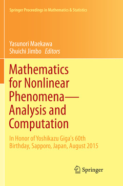 Cover of the book Mathematics for Nonlinear Phenomena — Analysis and Computation