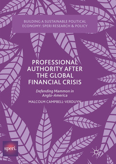 Couverture de l’ouvrage Professional Authority After the Global Financial Crisis