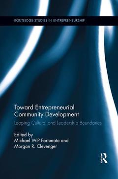 Couverture de l’ouvrage Toward Entrepreneurial Community Development